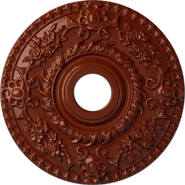 Ekena Millwork Rose Ceiling Medallion (Fits Canopies up to 7 1/4"), 18"OD x 3 1/2"ID x 1 1/2"P, Firebrick CM18ROFIF - main